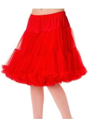 Banned Retro Red Petticoat Crinoline — M/L